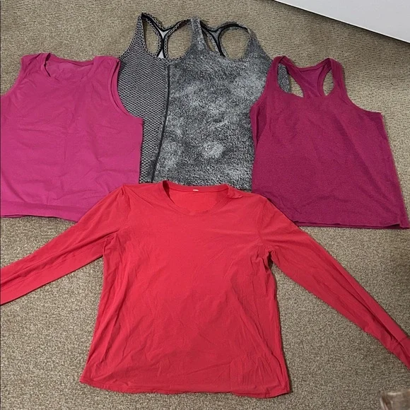 Lululemon Women's Bundle of Tank and Long Sleeve Tops - Picture 1 of 12